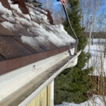 удаление сосулек с крыши