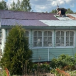 окраска металлической кровли