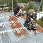 покраска крыши